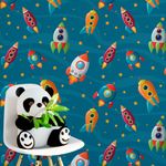 Papel de Parede Infantil Foguetes 