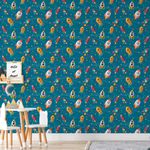 Papel de Parede Infantil Foguetes 