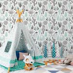 Papel de Parede Cactos Variados Infantil 