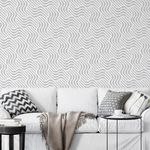 Papel de Parede Ondas Geométricas Abstratas 