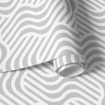 Papel de Parede Ondas Geométricas Abstratas 