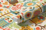 Papel de Parede Corujas e Flores Coloridas 