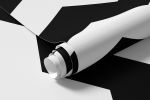 Papel de Parede Chevron (Preto e Branco)