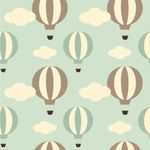 Papel de Parede Infantil Balões (Verde)