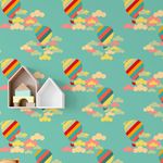 Papel de Parede Infantil Balões Coloridos 