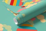Papel de Parede Infantil Balões Coloridos 