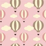 Papel de Parede Infantil Balões (Rosa)
