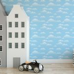 Papel de Parede Céu Azul com Nuvens 