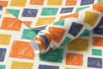 Papel de Parede Colorido com Losangos 
