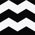 Papel de Parede Chevron (Preto e Branco)