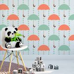 Papel de Parede Infantil Guarda Chuva