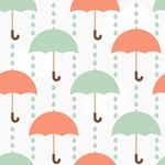 Papel de Parede Infantil Guarda Chuva