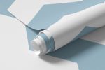 Papel de Parede Chevron Grande (Azul)