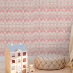 Papel de Parede Setas Cinzas e Rosas 