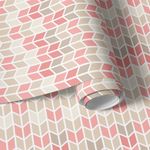 Papel de Parede Setas Cinzas e Rosas 