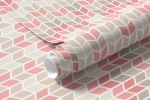 Papel de Parede Setas Cinzas e Rosas 
