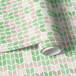 Papel de Parede Setas Cinzas e Verdes