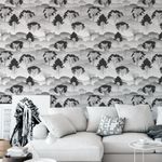 Papel de Parede Floresta com Nevoa 