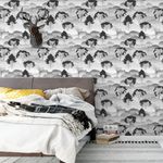 Papel de Parede Floresta com Nevoa 