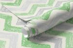 Papel de Parede Chevron Giz Verde
