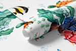 Papel de Parede Infantil Tartarugas e Peixes (Fundo do Mar)