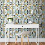 Papel de Parede Triângulos com Estampas
