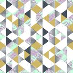 Papel de Parede Triângulos com Estampas