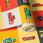 Papel de Parede Carros Antigos Coloridos