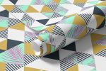 Papel de Parede Triângulos com Estampas