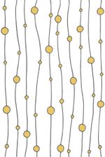 Papel de Parede Linhas e Bolinhas Amarelas