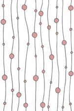 Papel de Parede Linhas e Bolinhas Rosa