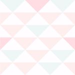Papel de Parede Triângulos Tons de Rosa