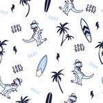 Papel de Parede T-Rex, Surf, Praia