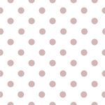 Papel de Parede Branco com Poá Rosa