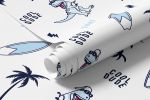 Papel de Parede T-Rex, Surf, Praia