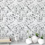 Papel de Parede Respingos de Tinta Preta