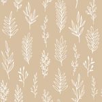 Papel de Parede com Galhos Delicados (Nude)