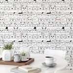 Papel de Parede Infantil com Monstrinhos Fofos