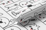 Papel de Parede Infantil com Monstrinhos Fofos