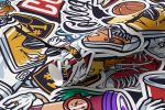 Papel de Parede com Adesivos de Grafites