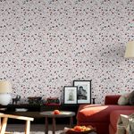 Papel de Parede Terrazzo Tons de Vermelho