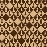 Papel de Parede Jogo de Xadrez (Tons de Marrom)