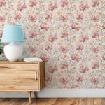 Papel de Parede Pintura Floral Vintage