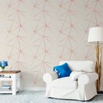 Papel de Parede Linhas Geométricas Gold Fundo Bege