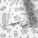 Papel de Parede Infantil Militar