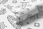 Papel de Parede Infantil Militar