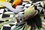 Papel de Parede Folhas Tropicais Pássaros