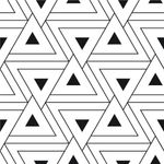 Papel de Parede Triângulos Abstratos Pretos