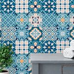 Papel de Parede Azulejo Português Azul