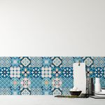 Papel de Parede Azulejo Português Azul